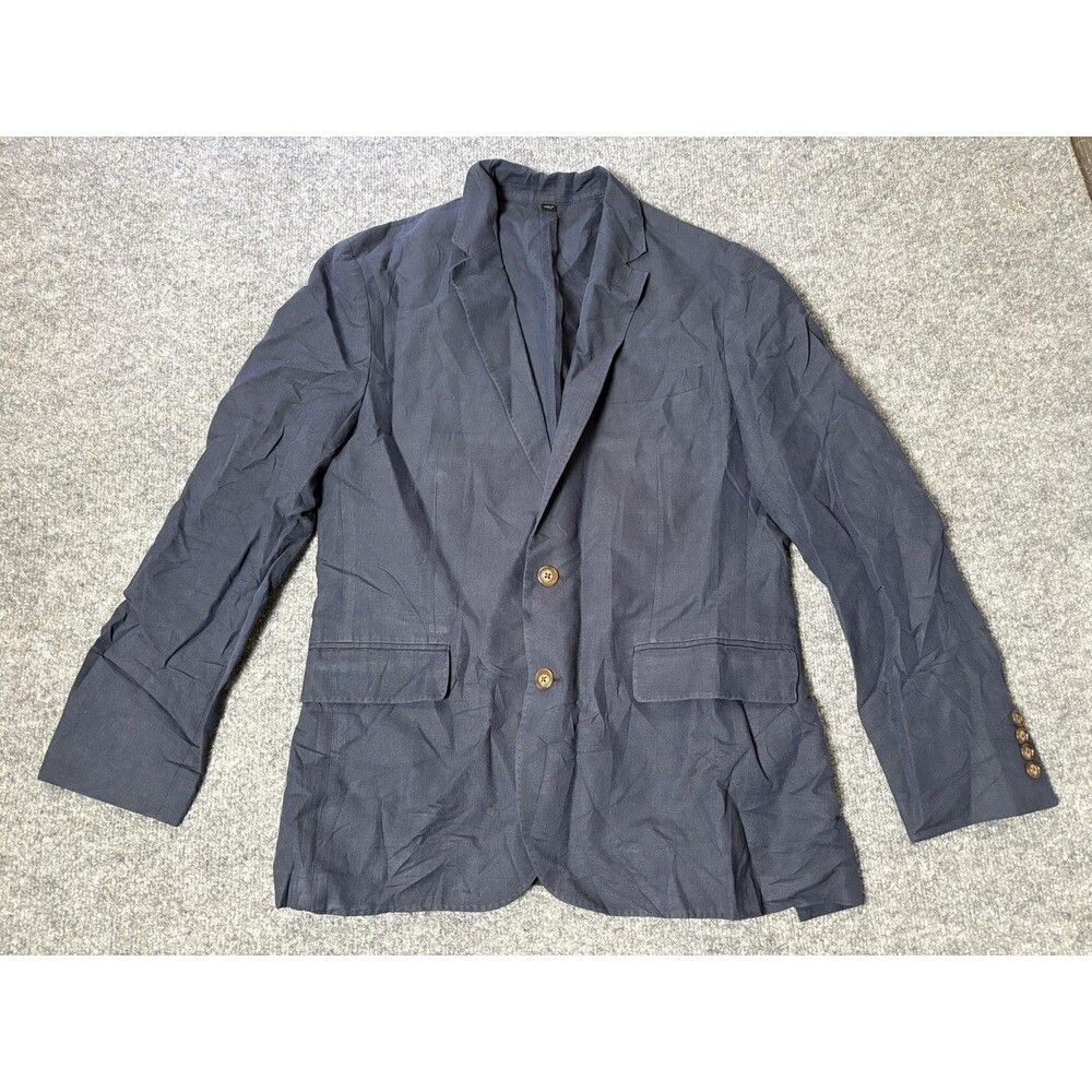 J.CREW Suit Jacket Mens 38S Blue Irish Linen Ludlow Slim 2 Btn Baird McNutt